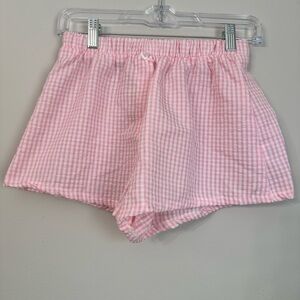 Altar'd State Pink Checkered Shorts